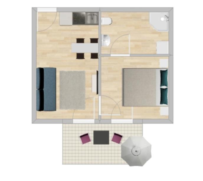 Apartament Modern Balcony With Pool Close To In 